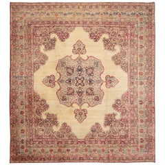 Early 20th Century Antique Kerman Wool Rug