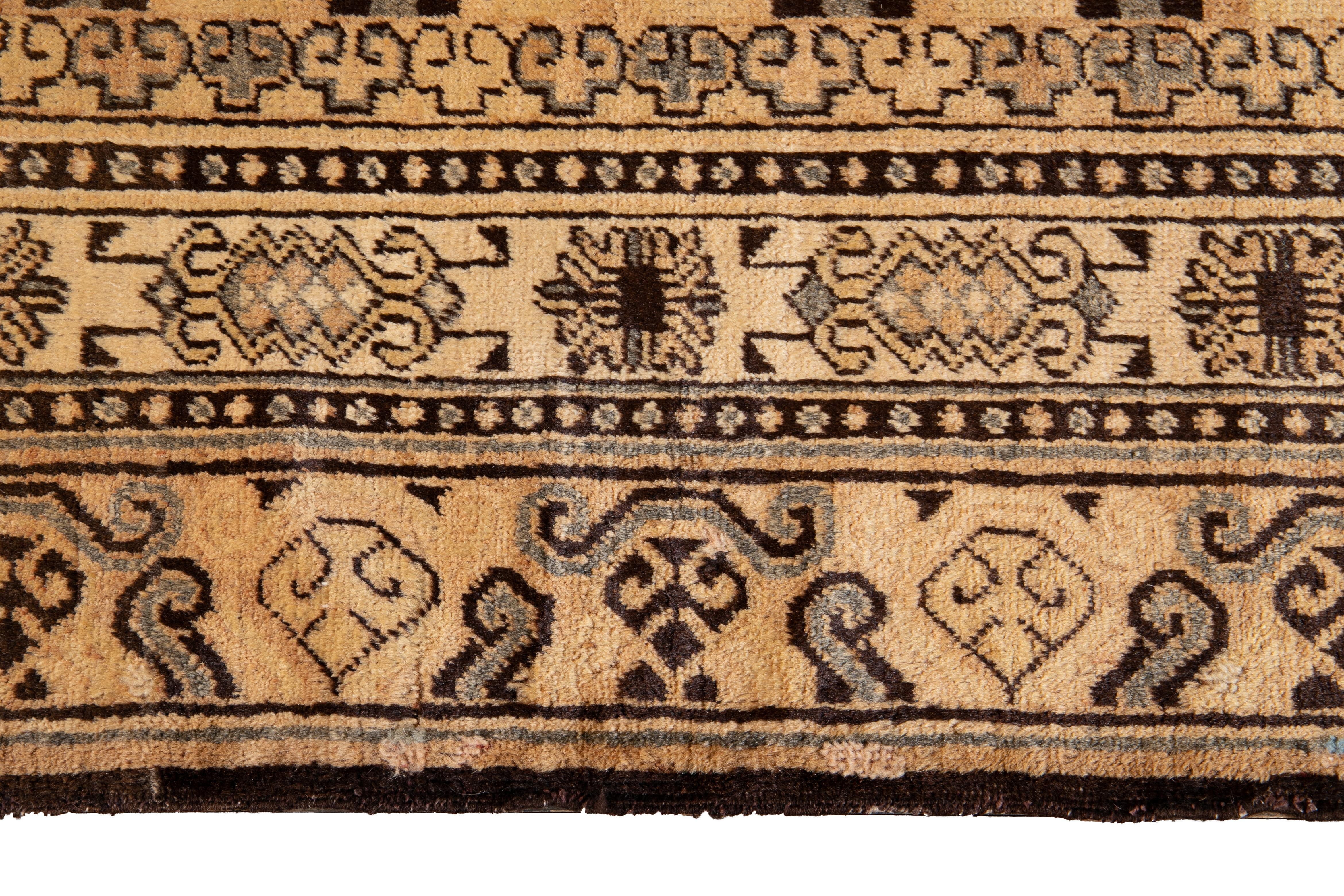 Early 20th Century Antique Khotan Rug For Sale 2