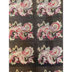 Early 20th Century Antique Kilim Floral Runner - 12'6'' X 5'3''