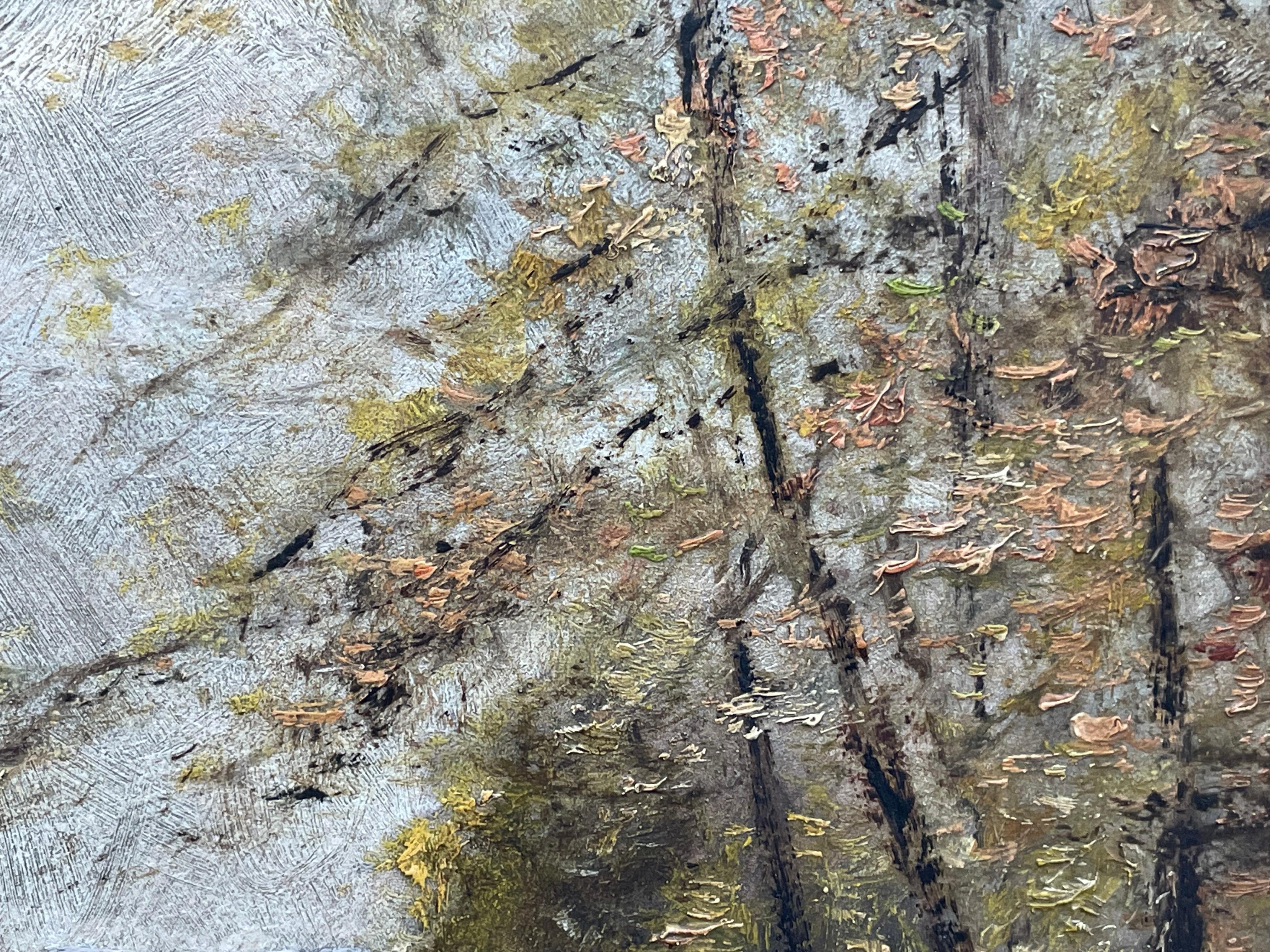 Dipinto ad olio di paesaggio antico della fine del XIX secolo proveniente dalla Danimarca in vendita 3
