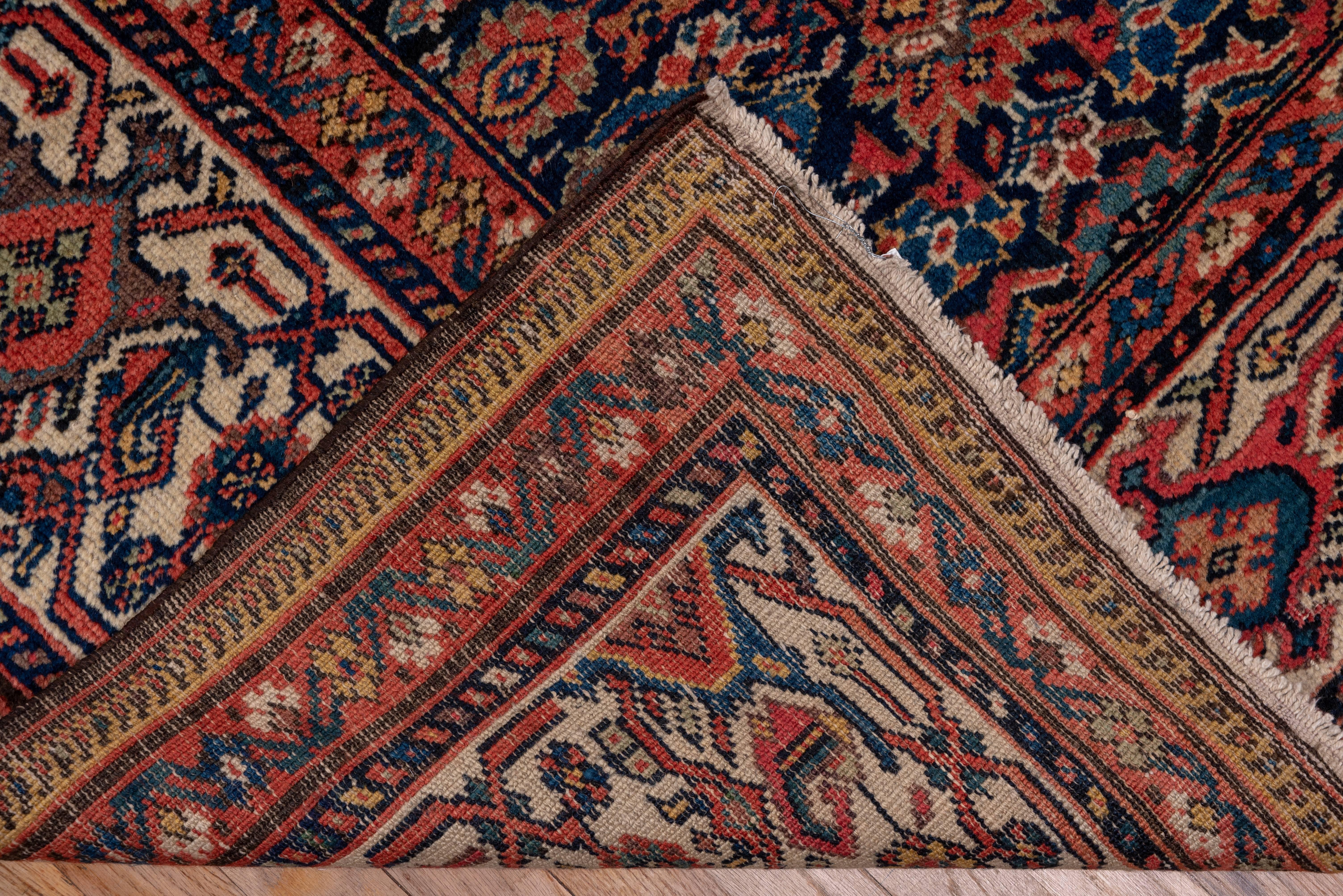 Tribal Antique Persian Mahal Carpet, Circa 1910s In Excellent Condition For Sale In New York, NY