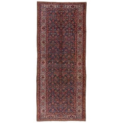 Tribal Antique Persian Mahal Carpet, Circa 1910s