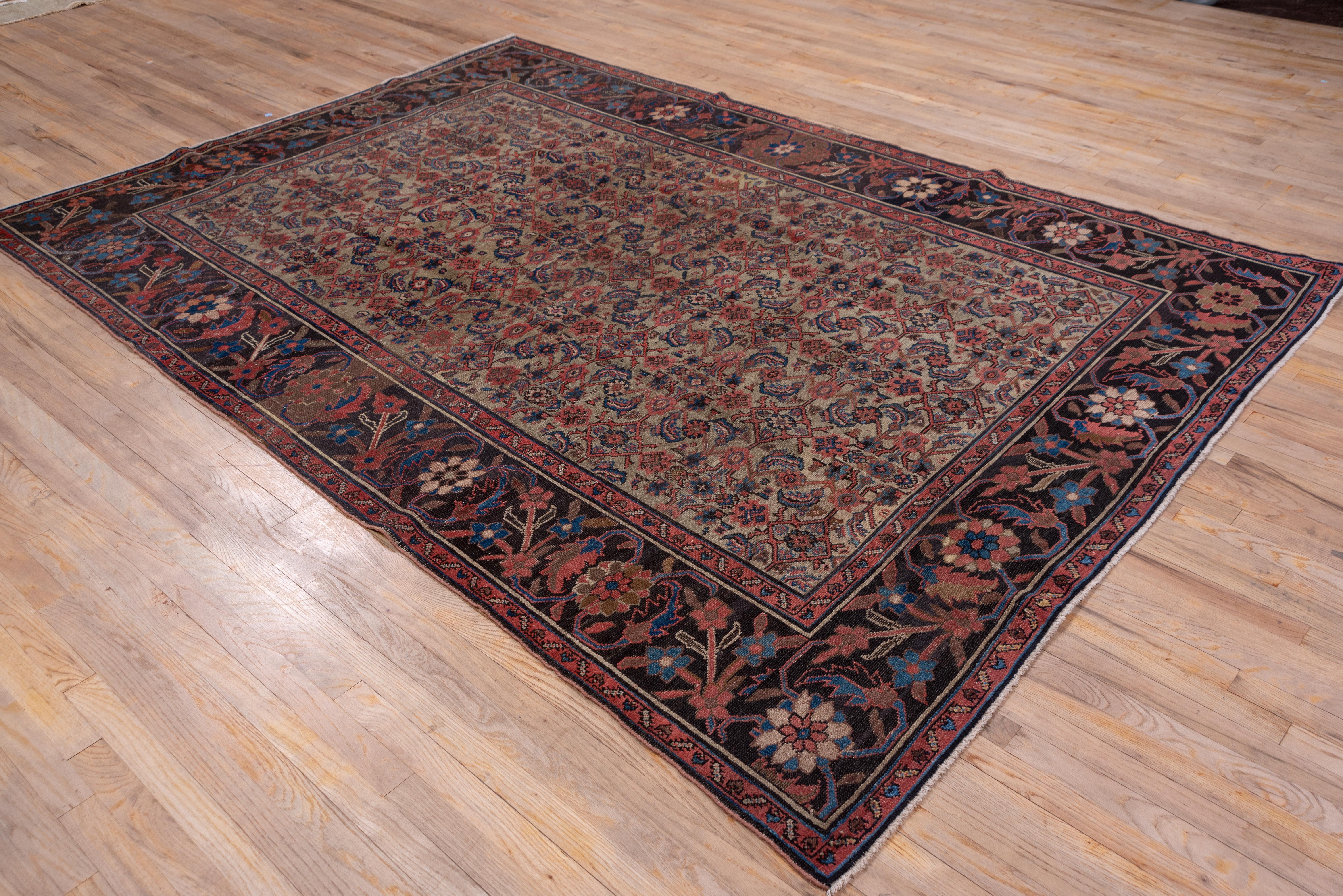 Wood Early 20th Century Antique Malayer Carpet For Sale