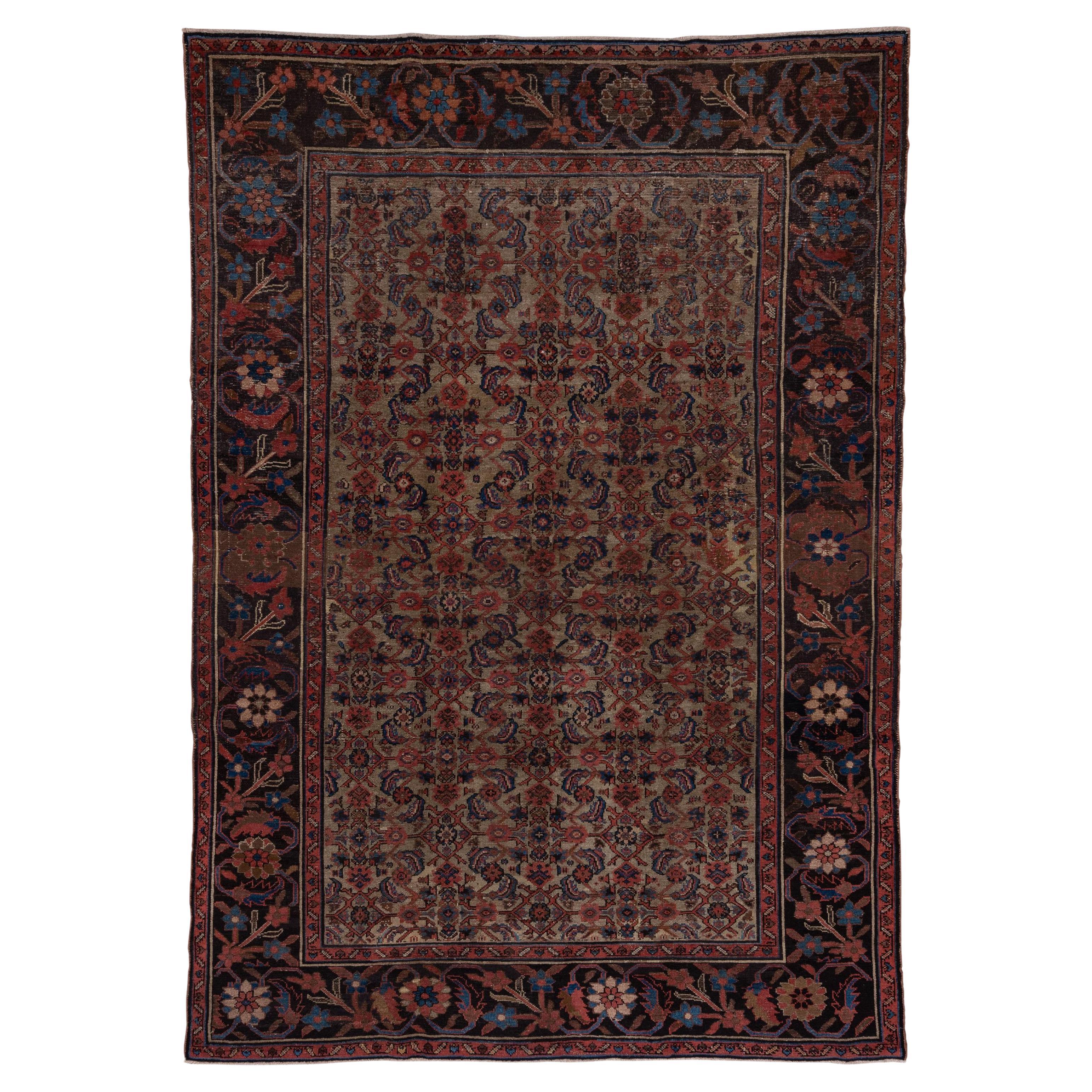 Early 20th Century Antique Malayer Carpet For Sale
