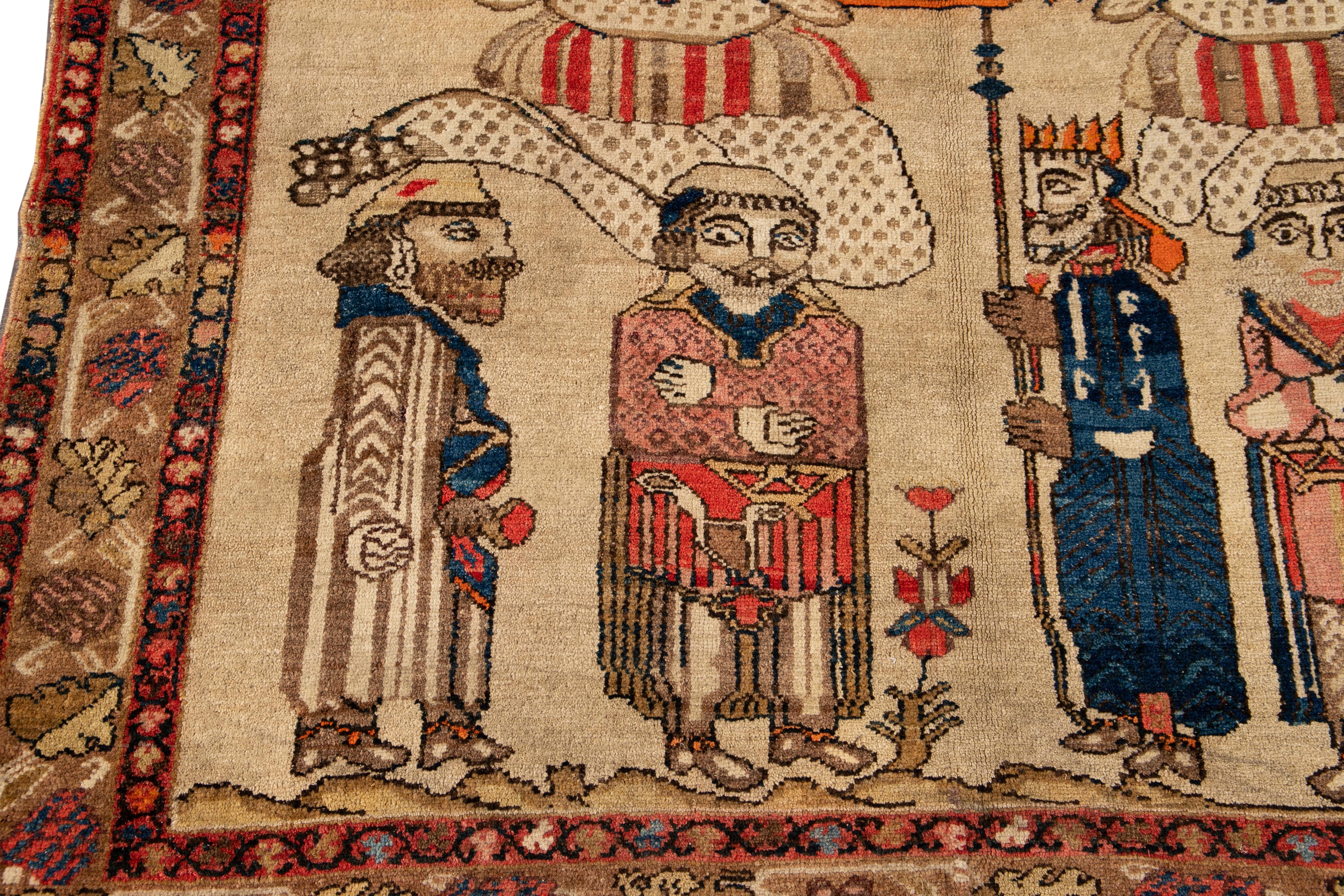 Antiker Malayer-Teppich aus dem frühen 20 im Angebot 4