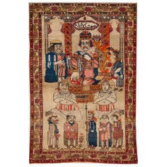 Early 20th Century Antique Malayer Rug