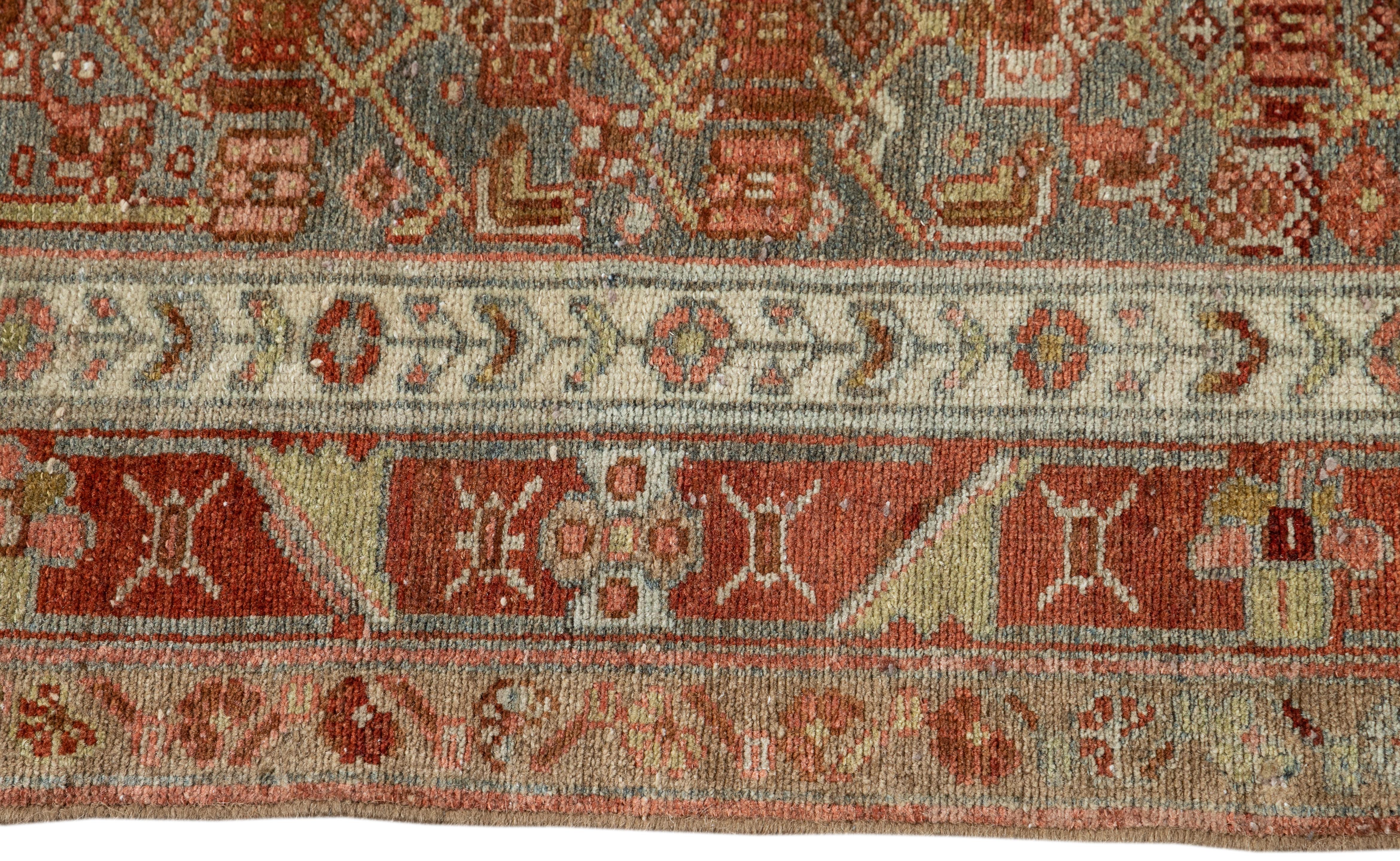 Tappeto runner in lana Malayer antico dei primi del Novecento in vendita 4