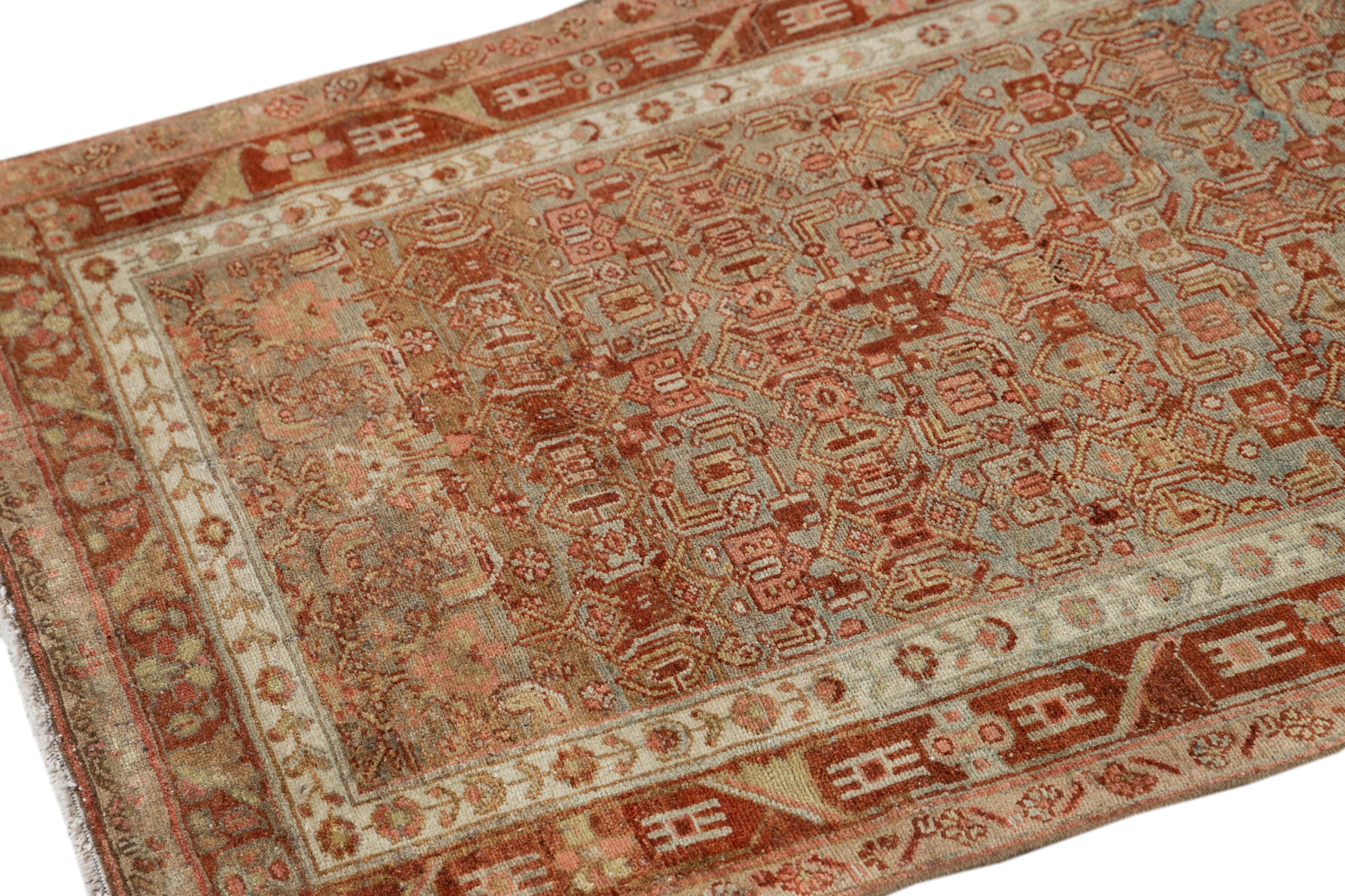 Early 20th Century Antique Malayer Wool Runner Rug For Sale 4