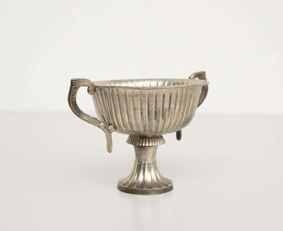 Spanish Early 20th Century Antique Metal Chalice For Sale