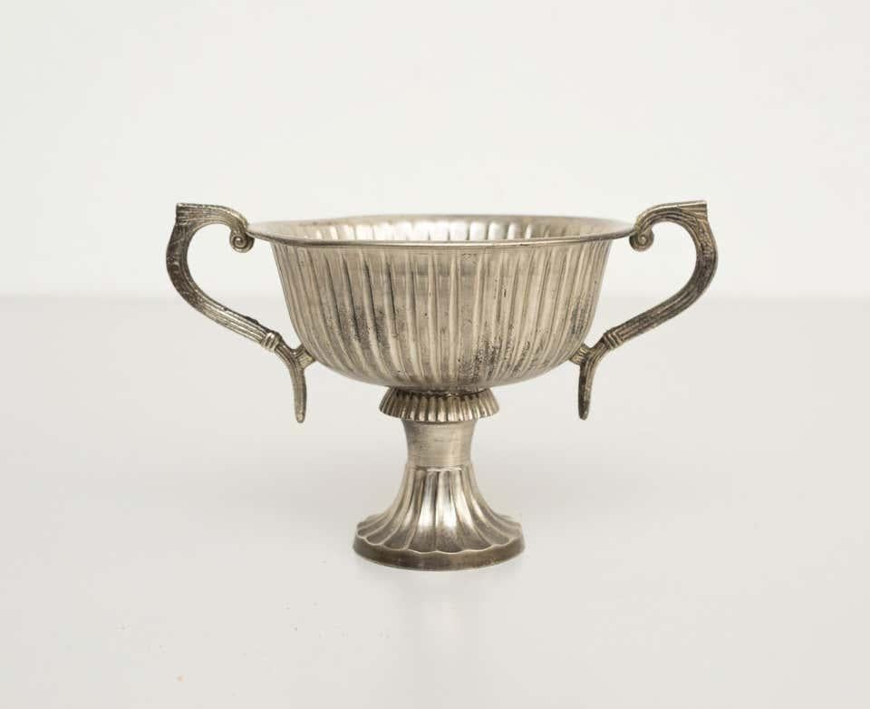 Early 20th Century Antique Metal Chalice In Good Condition For Sale In Barcelona, Barcelona