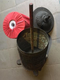 Antikes Nepali-Gebetrad aus Nepal aus Nepal, frühes 20. Jahrhundert