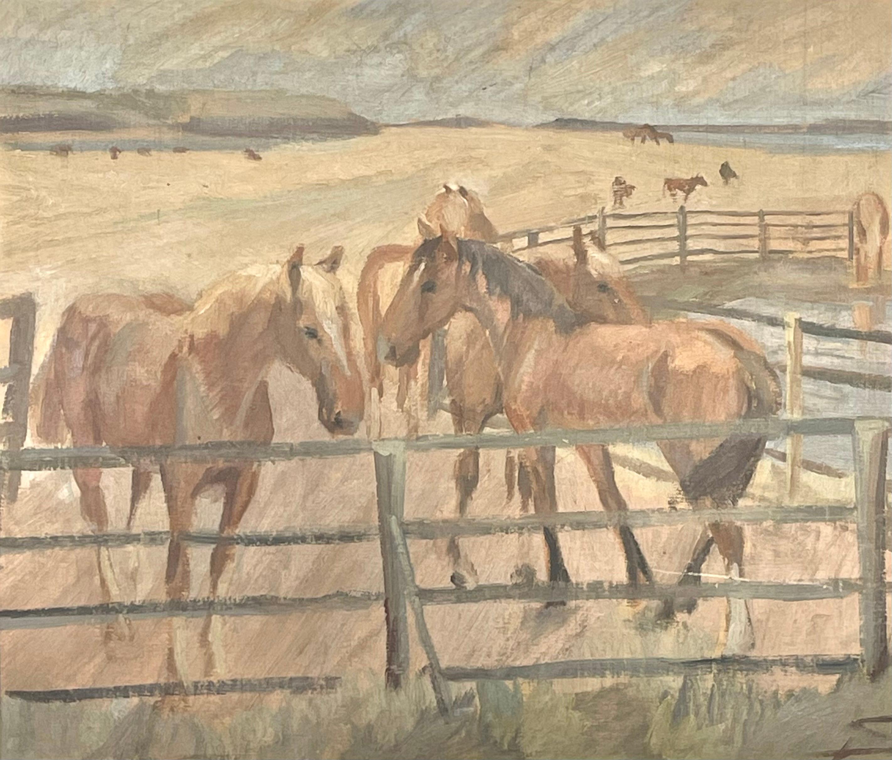 Questo è un antico dipinto originale di paesaggio a olio su tela del 1919 del pittore Albert Svendsen (1889-1959).

Il dipinto è firmato dall'artista nell'angolo in basso a destra ed è incorniciato in una cornice di legno dipinta in oro.

Buone