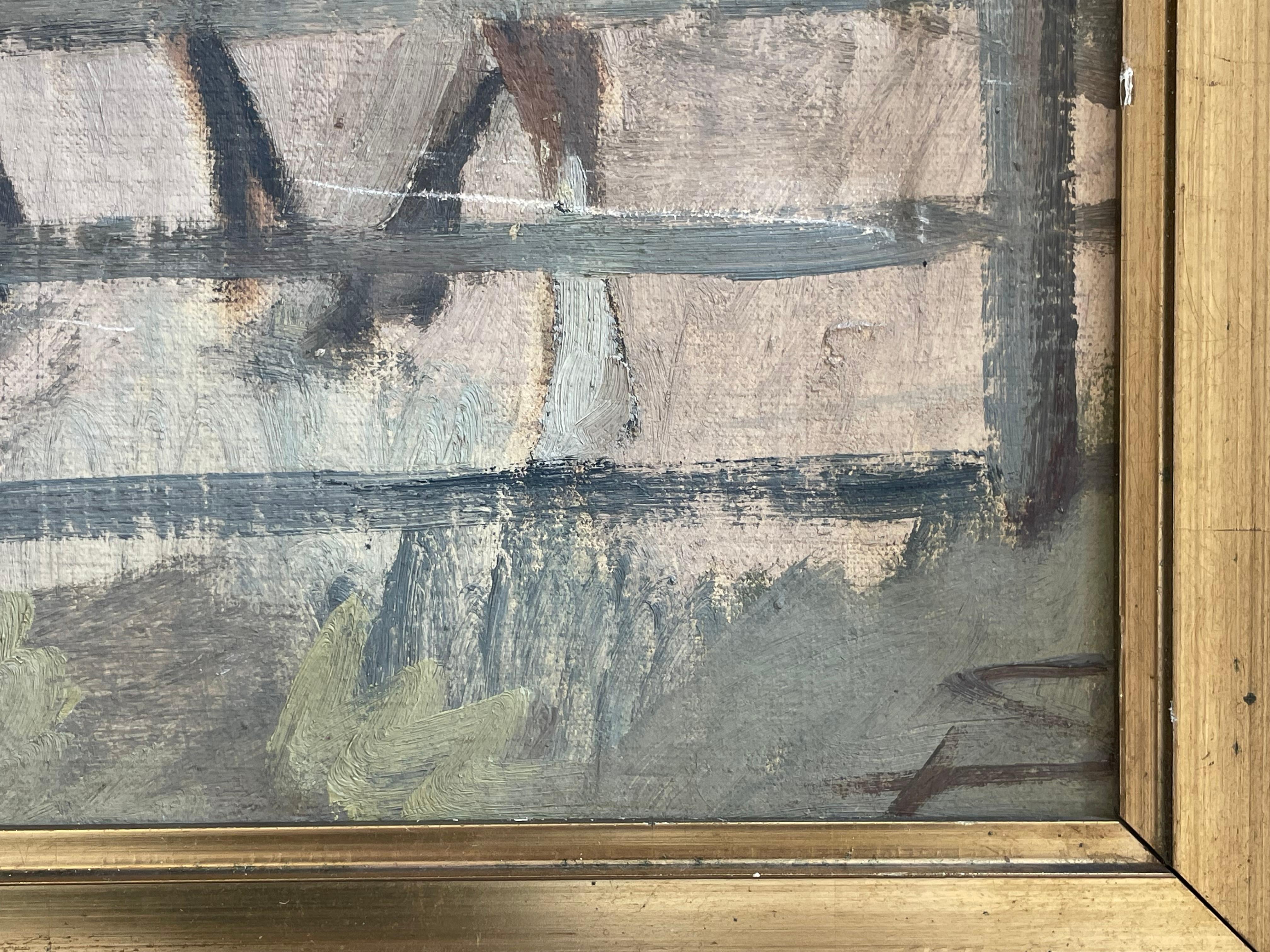 Pittura Dipinto a olio antico del primo Novecento di Albert Svendsen, Danimarca in vendita