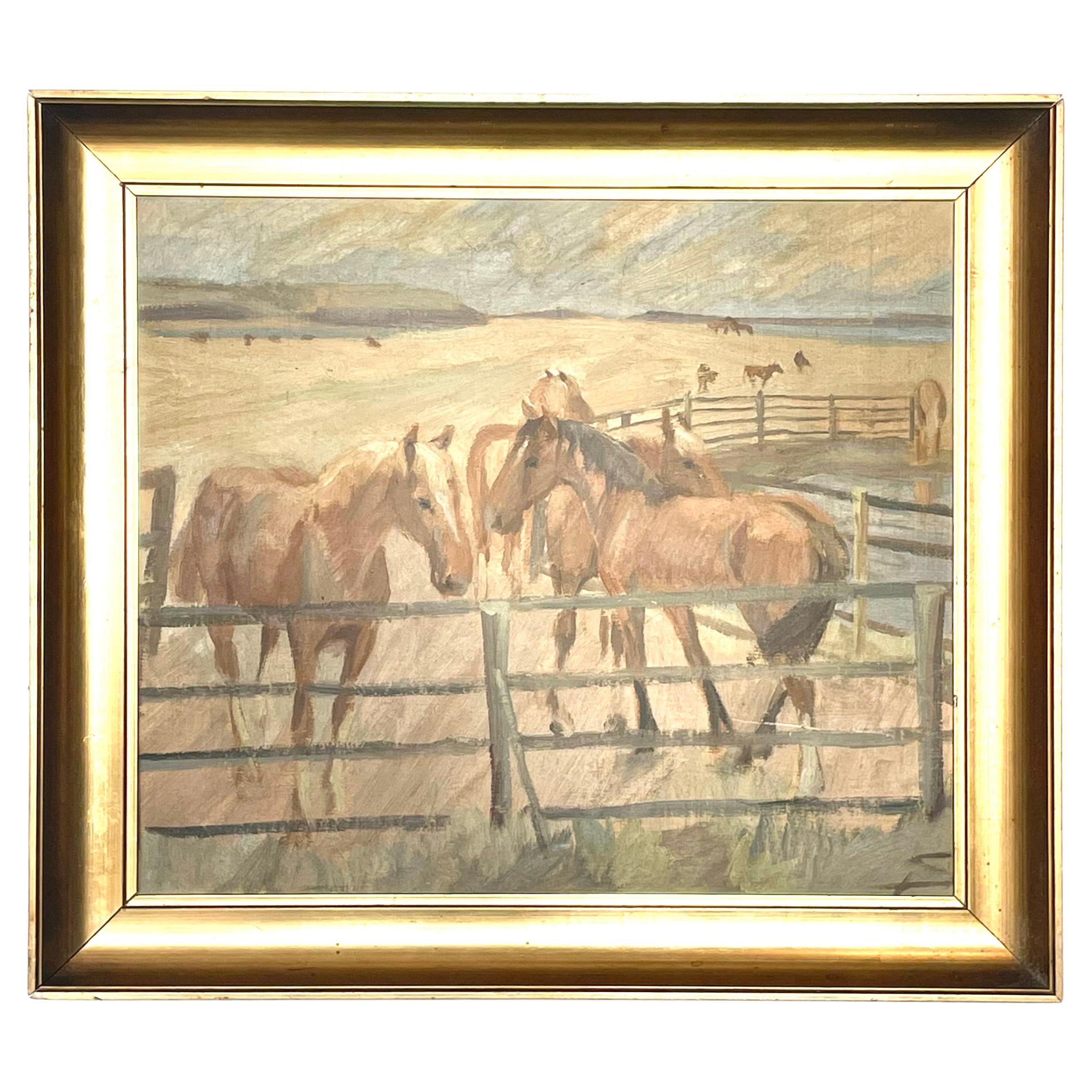 Dipinto a olio antico del primo Novecento di Albert Svendsen, Danimarca in vendita