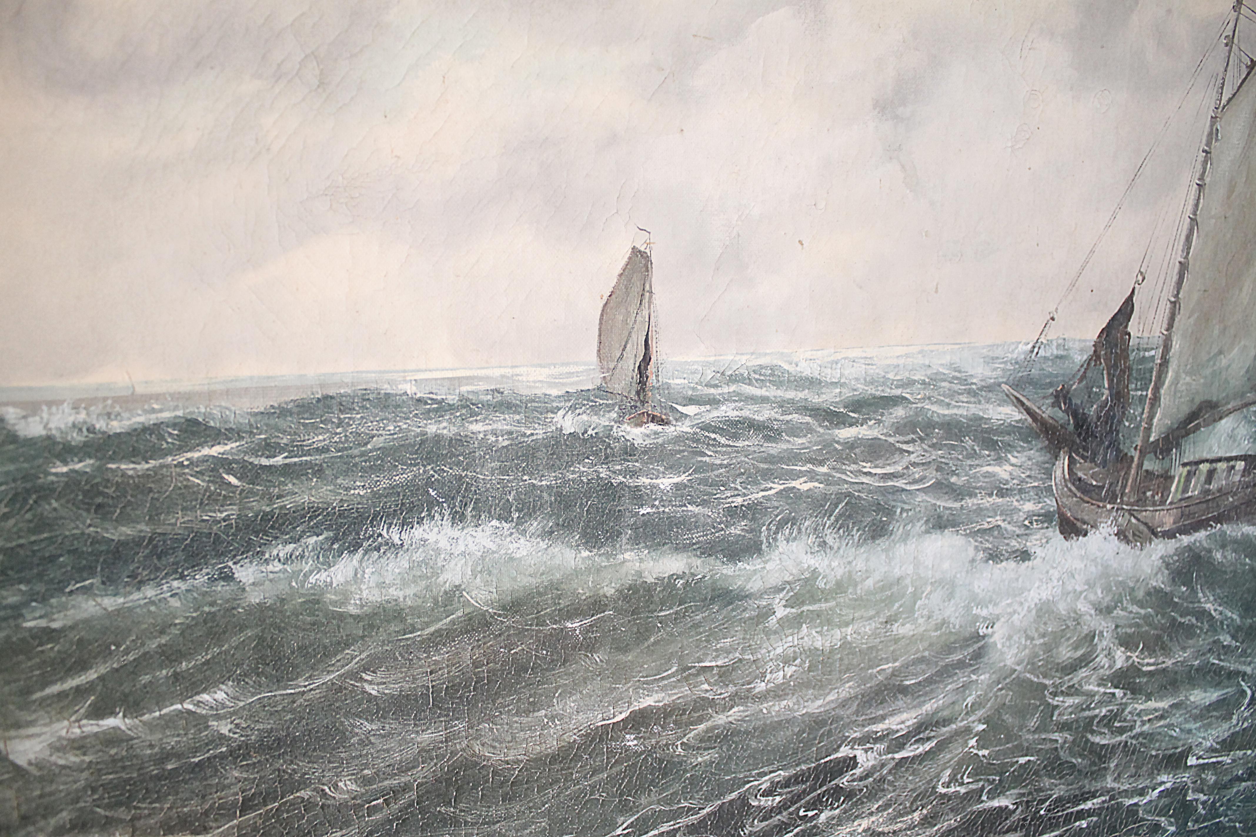 vintage sailboat painting
