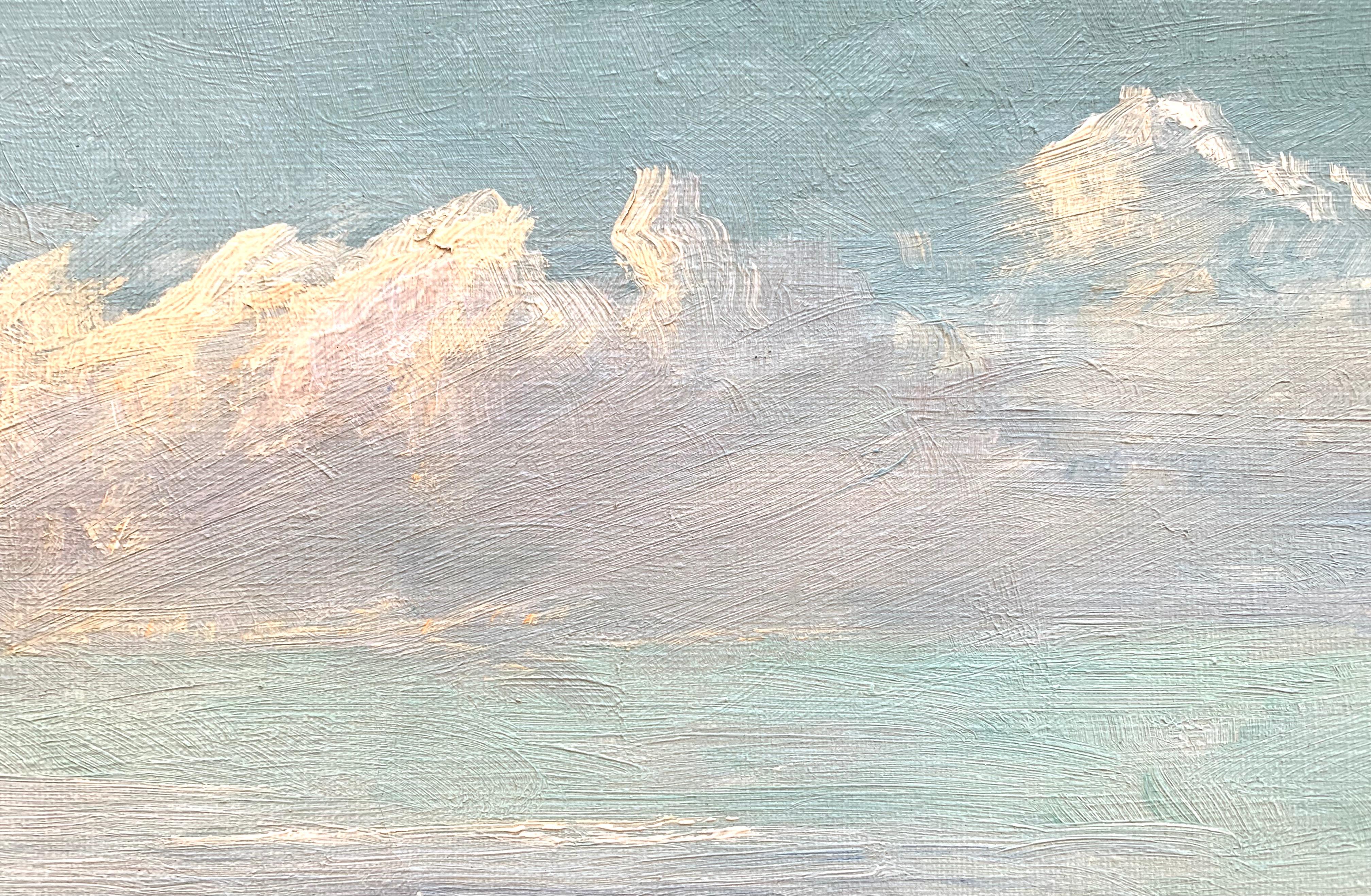Peinture à l'huile ancienne du début du 20e siècle avec des chevaux par I Christiansen en vente 2