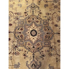 Early 20th Century Antique Oushak Rug 15' X 12'
