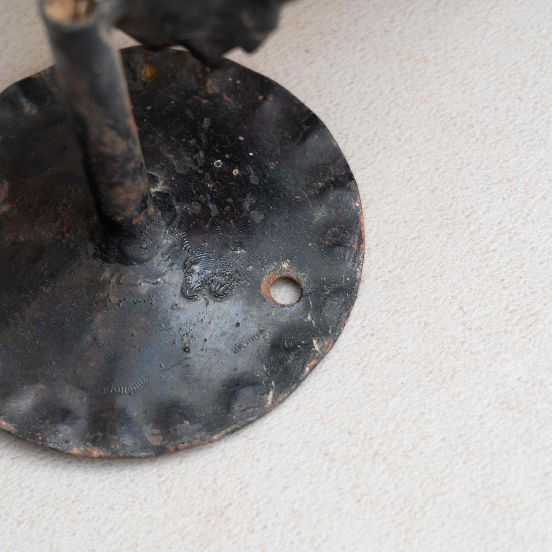 Metal Early 20th Century Antique Outdoors Wall Lamp For Sale