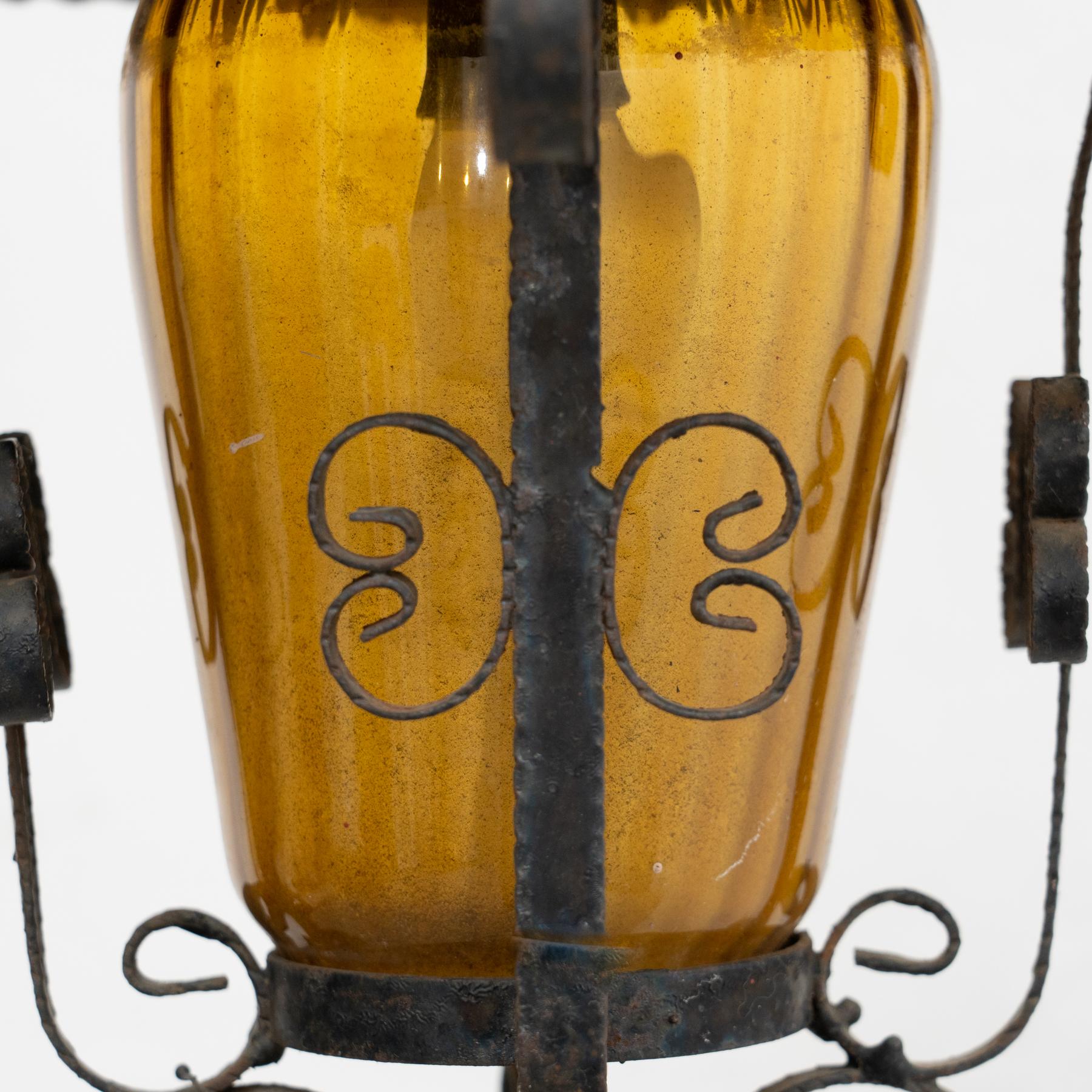 Early 20th Century Antique Outdoors Wall Lamp For Sale 3