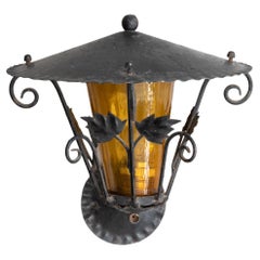 Early 20th Century Antique Outdoors Wall Lamp