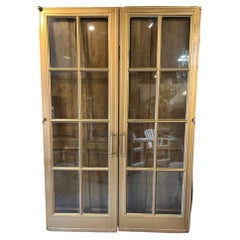 Early 20th Century Antique Pair of Bronze French Doors