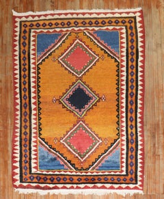 Early 20th Century Antique Persian Gabbeh Large Intermediate Rug