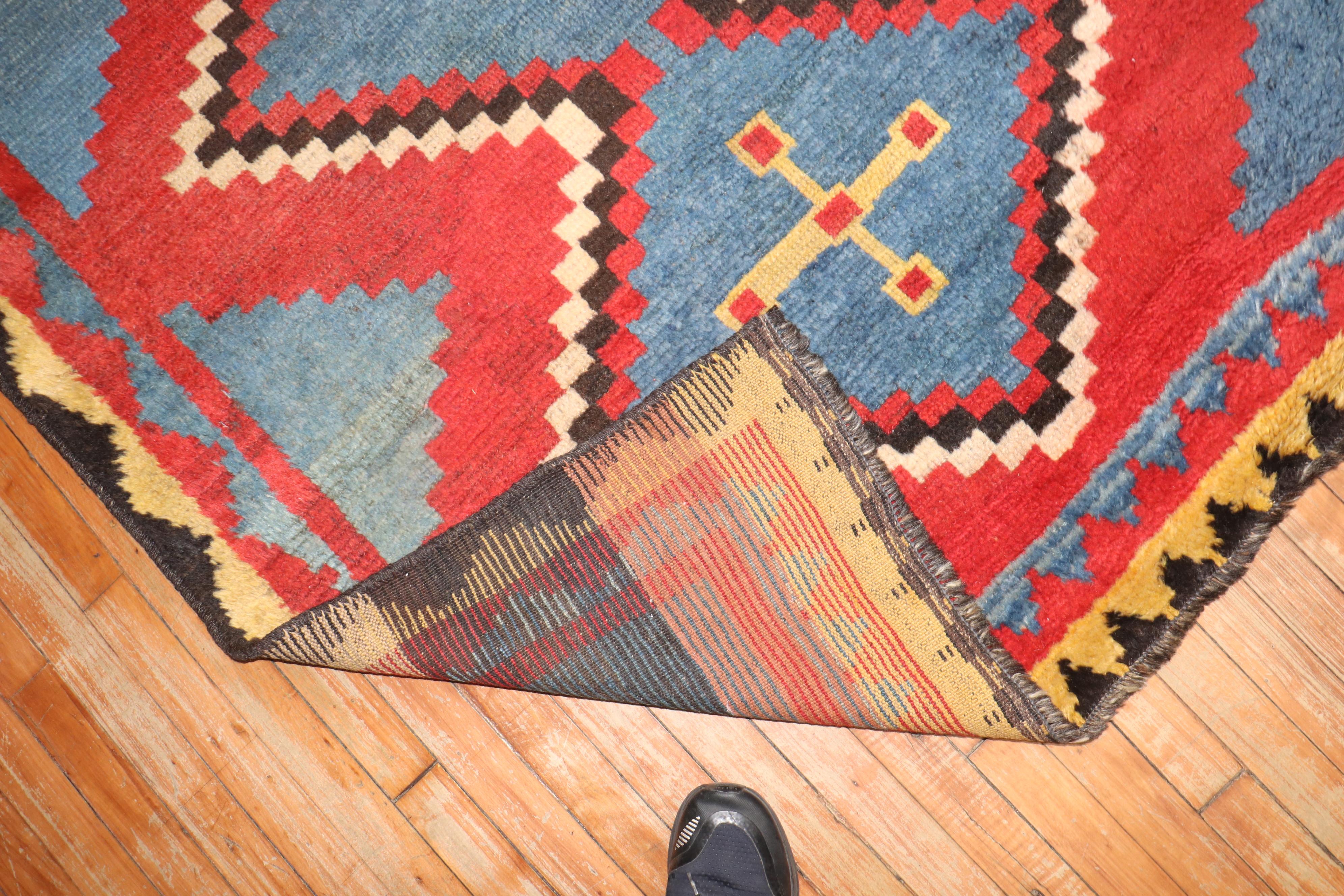 Wool Early 20th Century Antique Persian Gabbeh Rug For Sale