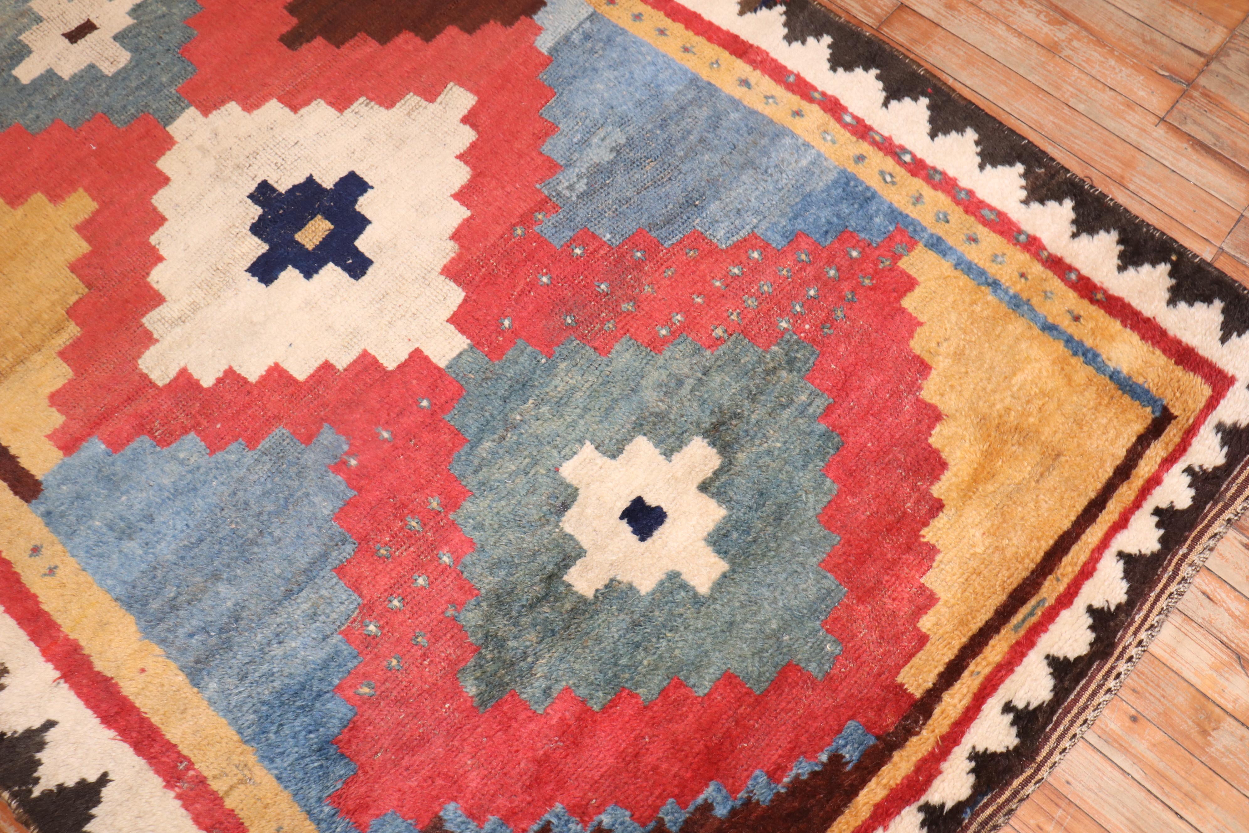 Early 20th Century Antique Persian Gabbeh Rug For Sale 1