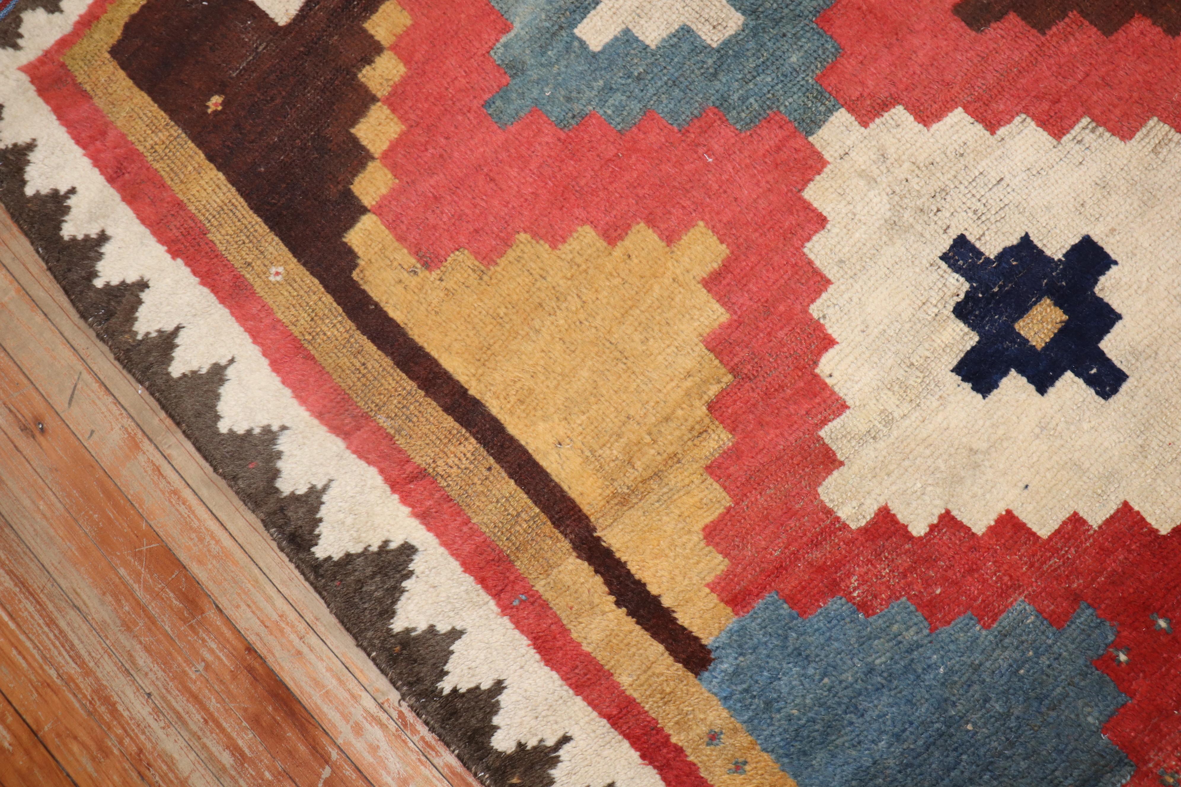 Early 20th Century Antique Persian Gabbeh Rug For Sale 2