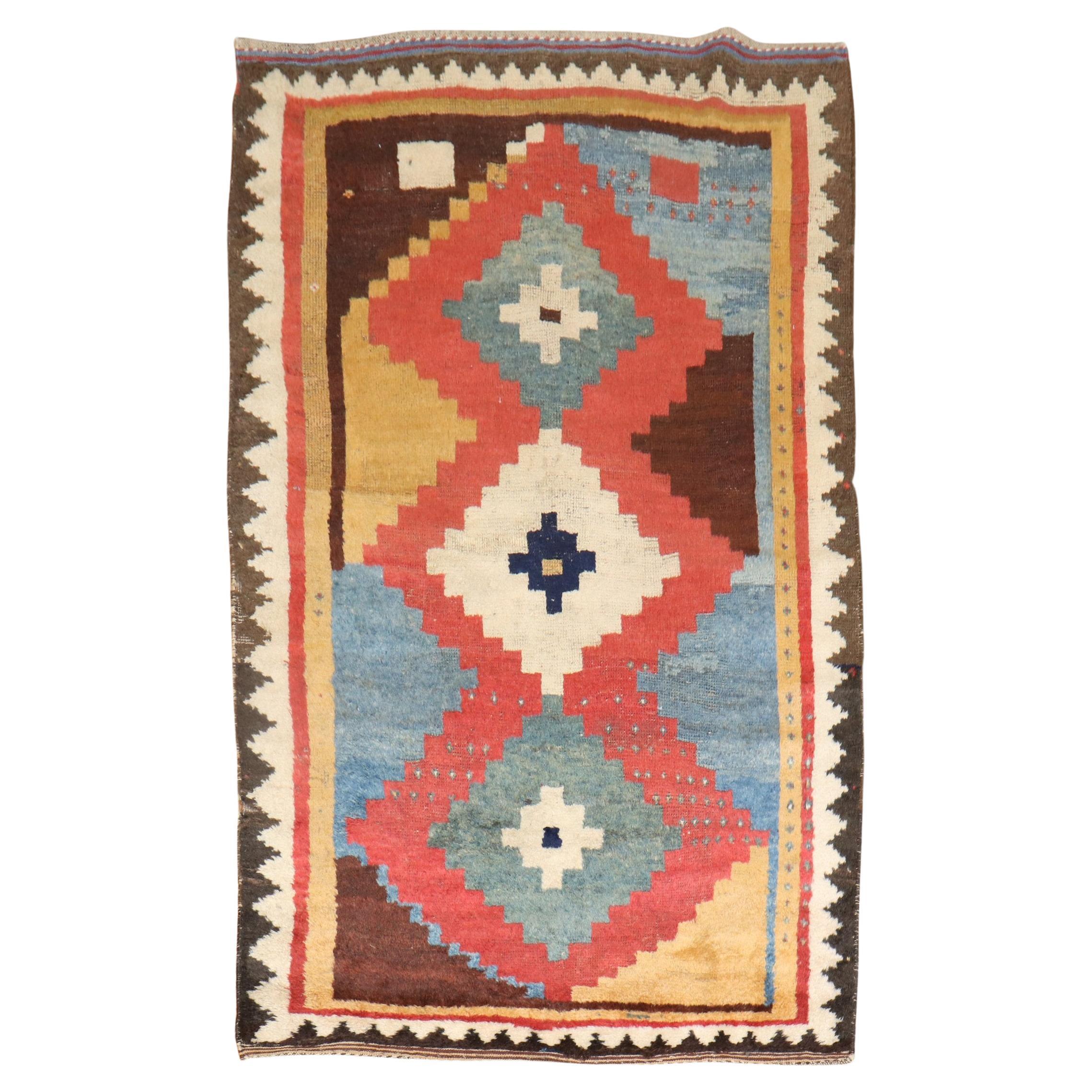 Early 20th Century Antique Persian Gabbeh Rug For Sale