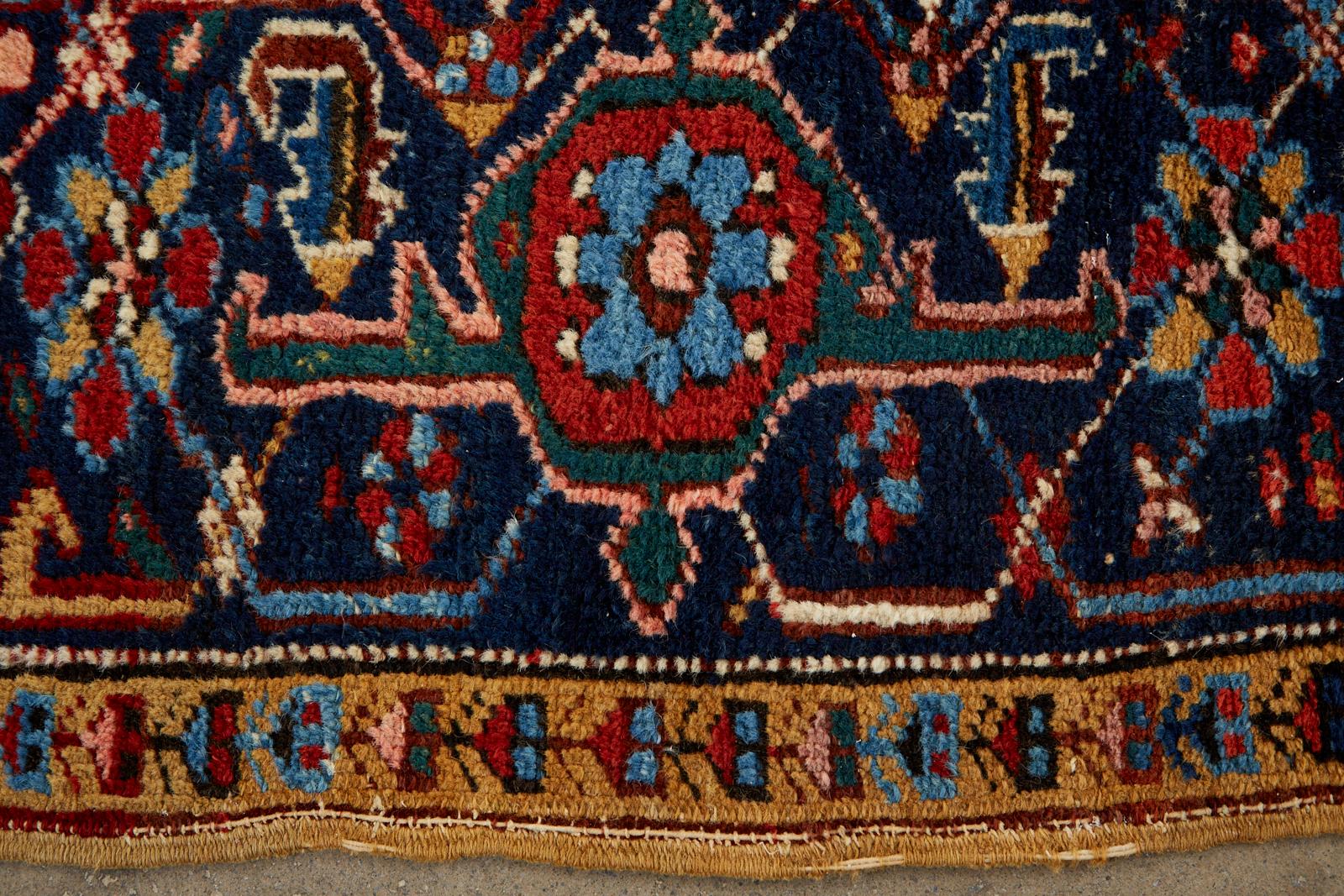 Early 20th Century Antique Persian Heriz Rug For Sale 4