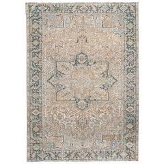 Early 20th Century Antique Persian Heriz Rug