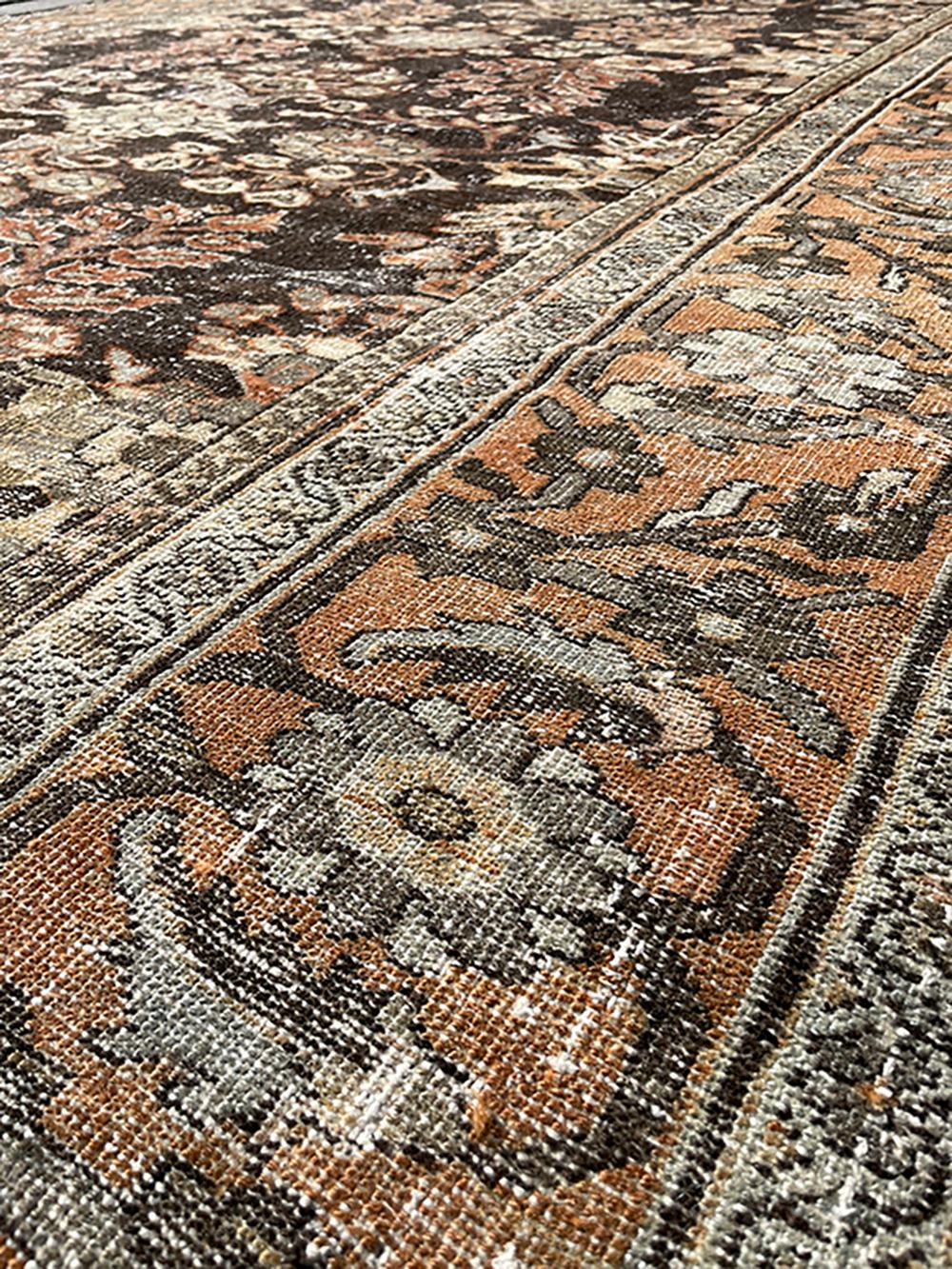 Persiano Tappeto antico persiano Mahal dei primi del Novecento in vendita