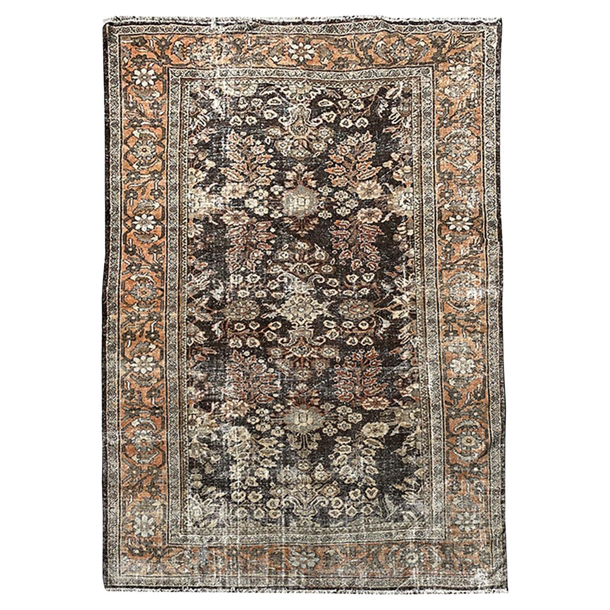 Antiker persischer Mahal-Teppich des frühen 20. Jahrhunderts