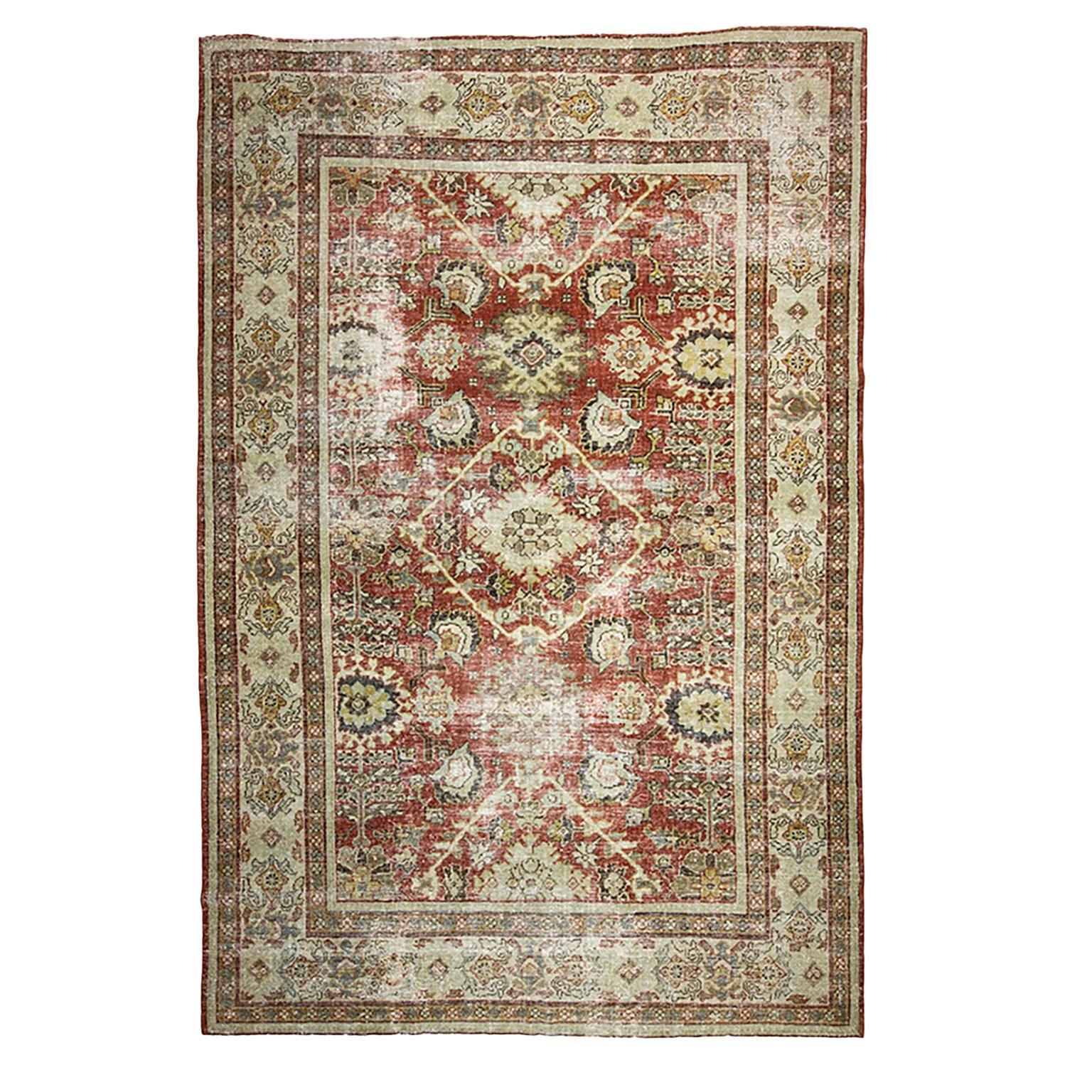 Tapis persan Mahal ancien du début du 20e siècle