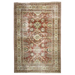 Tapis persan Mahal ancien du début du 20e siècle