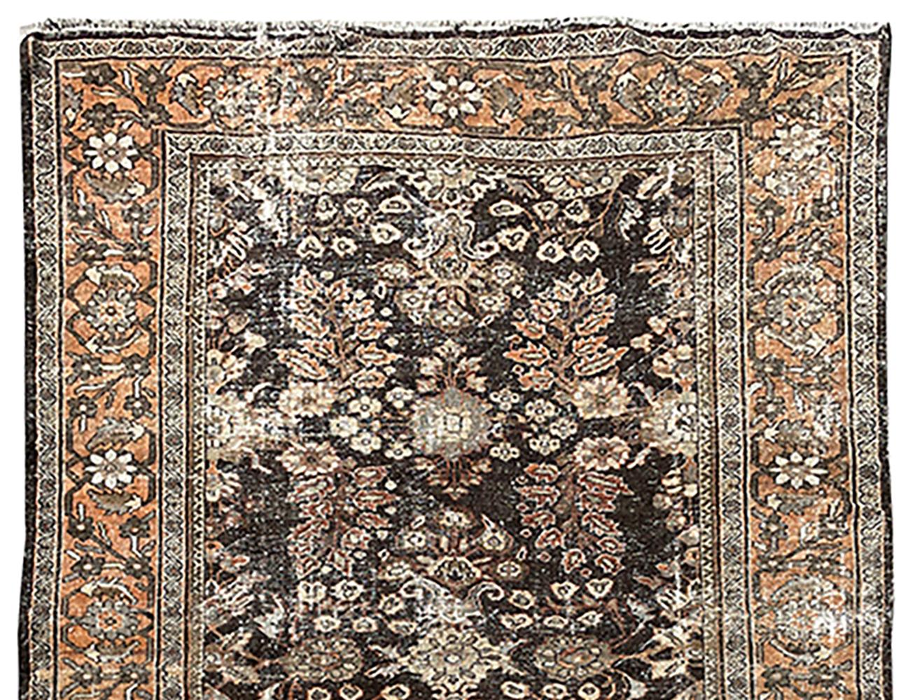 Wool Early 20th Century Antique Persian Mahal Rug from Silk Road Rug Inc Collection For Sale