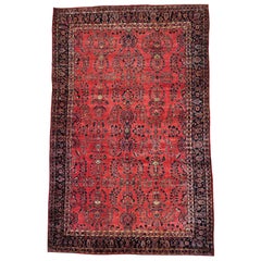 Early 20th Century Antique Persian Maharajan Sarouk Rug - 12'4" x 19'3"