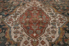 Blauer antiker persischer Malayer-Teppich des frühen 20. Jahrhunderts