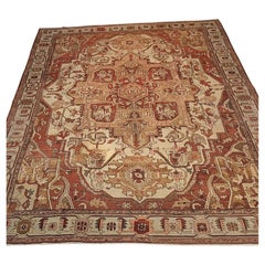 Early 20th Century Antique Persian Serapi Rug