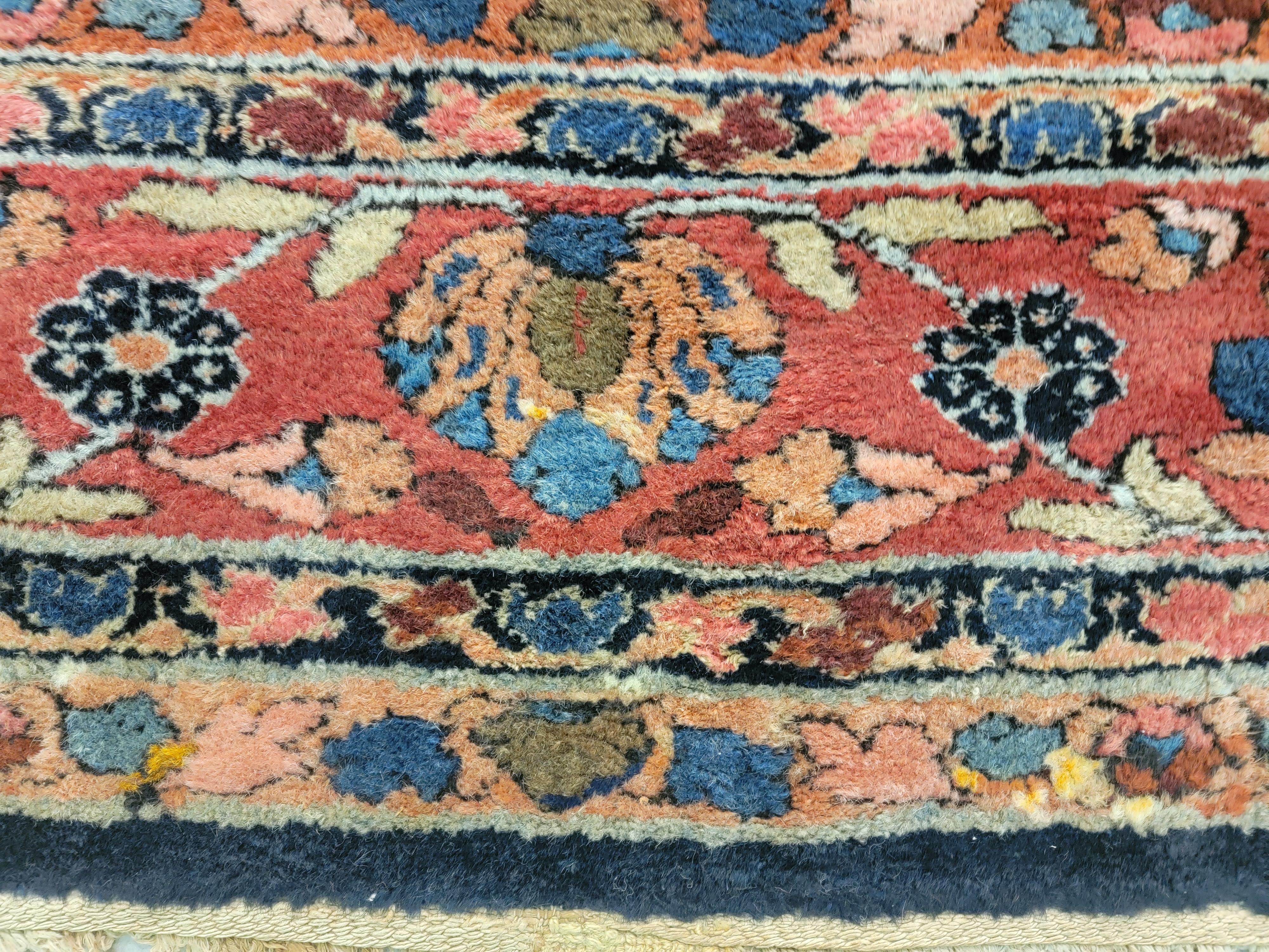 Wool Early 20th Century Antique Persian Sultanabad/Meshkabad Rug For Sale