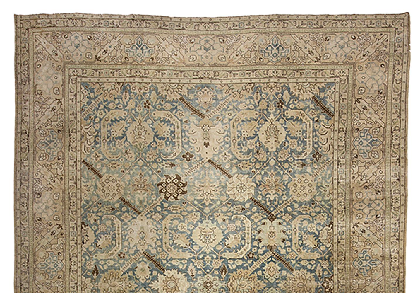 Alfombra persa antigua Tabriz de principios del siglo XX Lana en venta