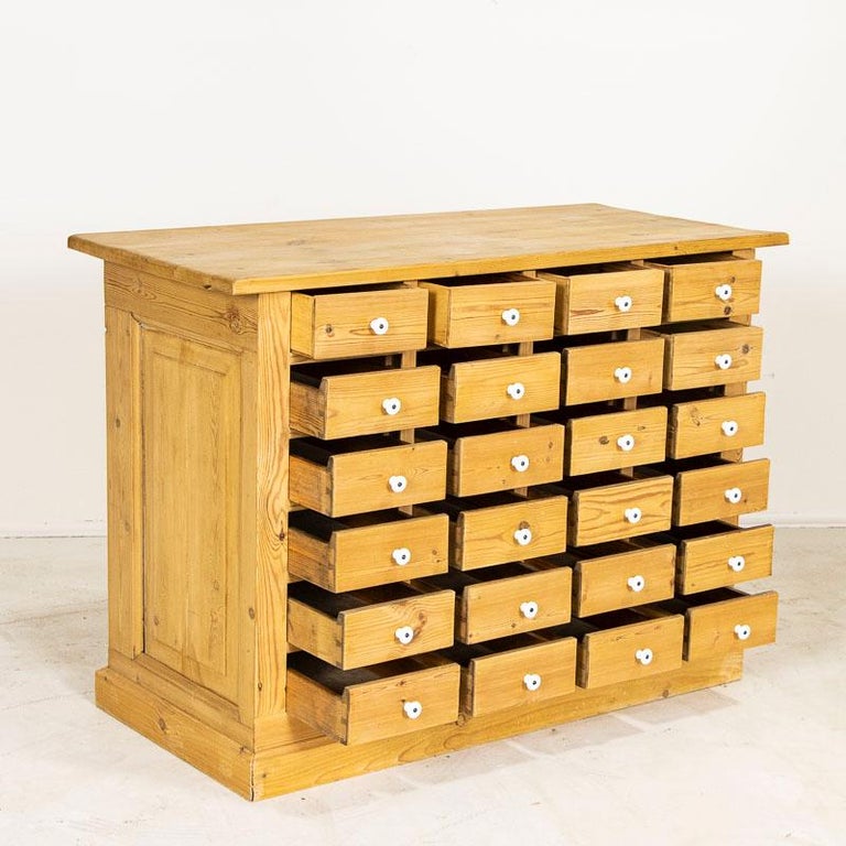 Early 20th Century Antique Pine Apothecary Store Counter