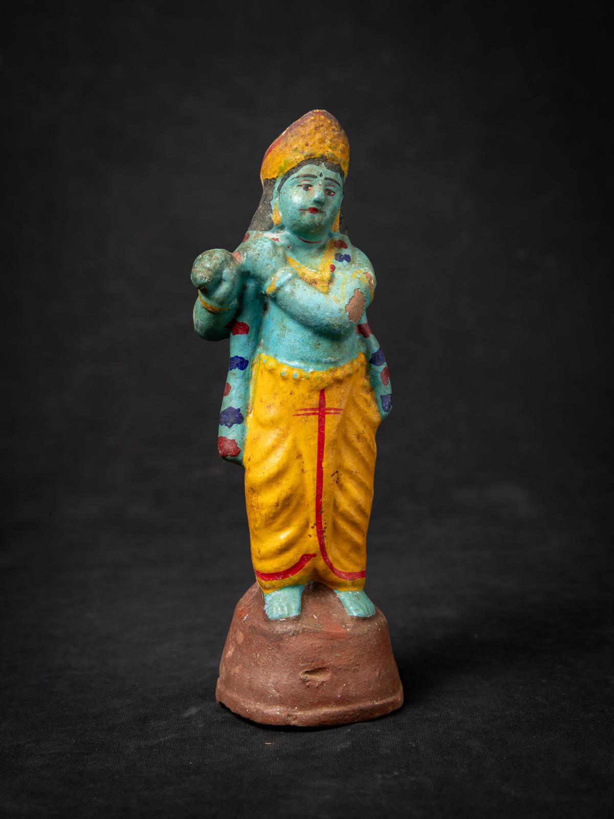 Poteries Début du 20e siècle Statue de Krishna en poterie ancienne de l'Inde en vente