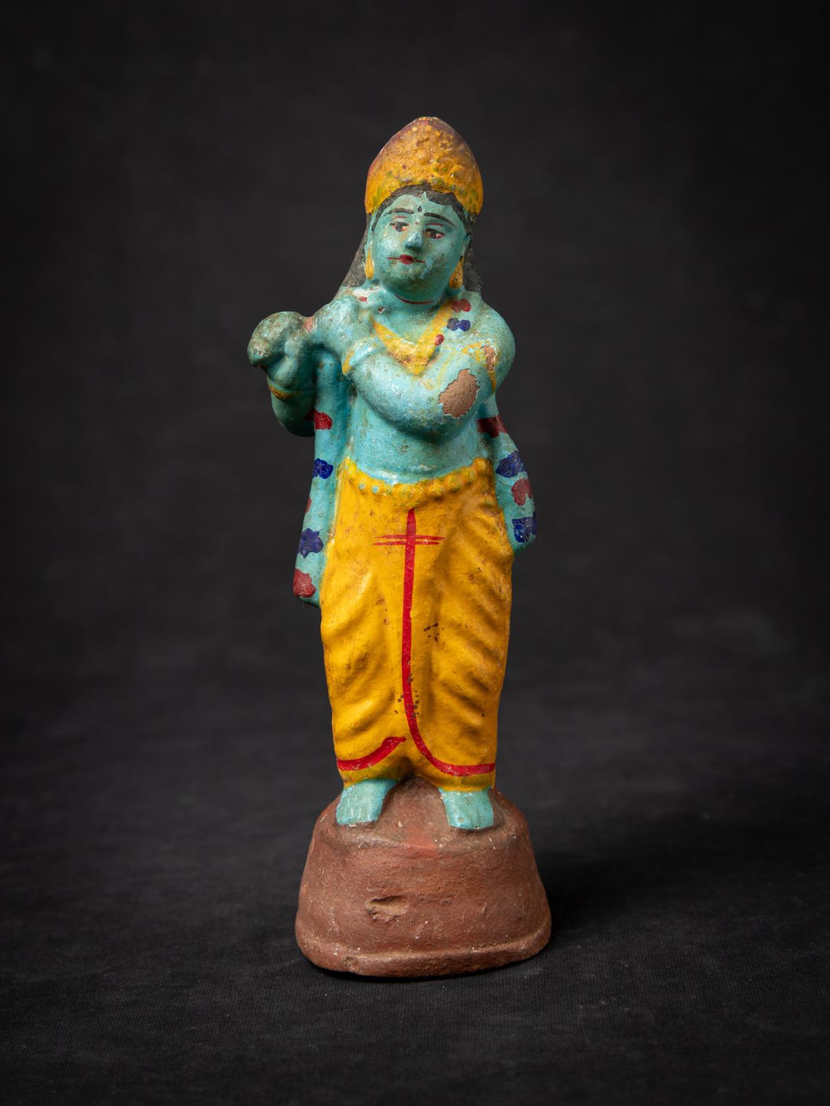 Début du 20e siècle Statue de Krishna en poterie ancienne de l'Inde en vente 3
