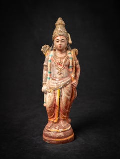 Early 20th century Antique pottery Rama statue from India