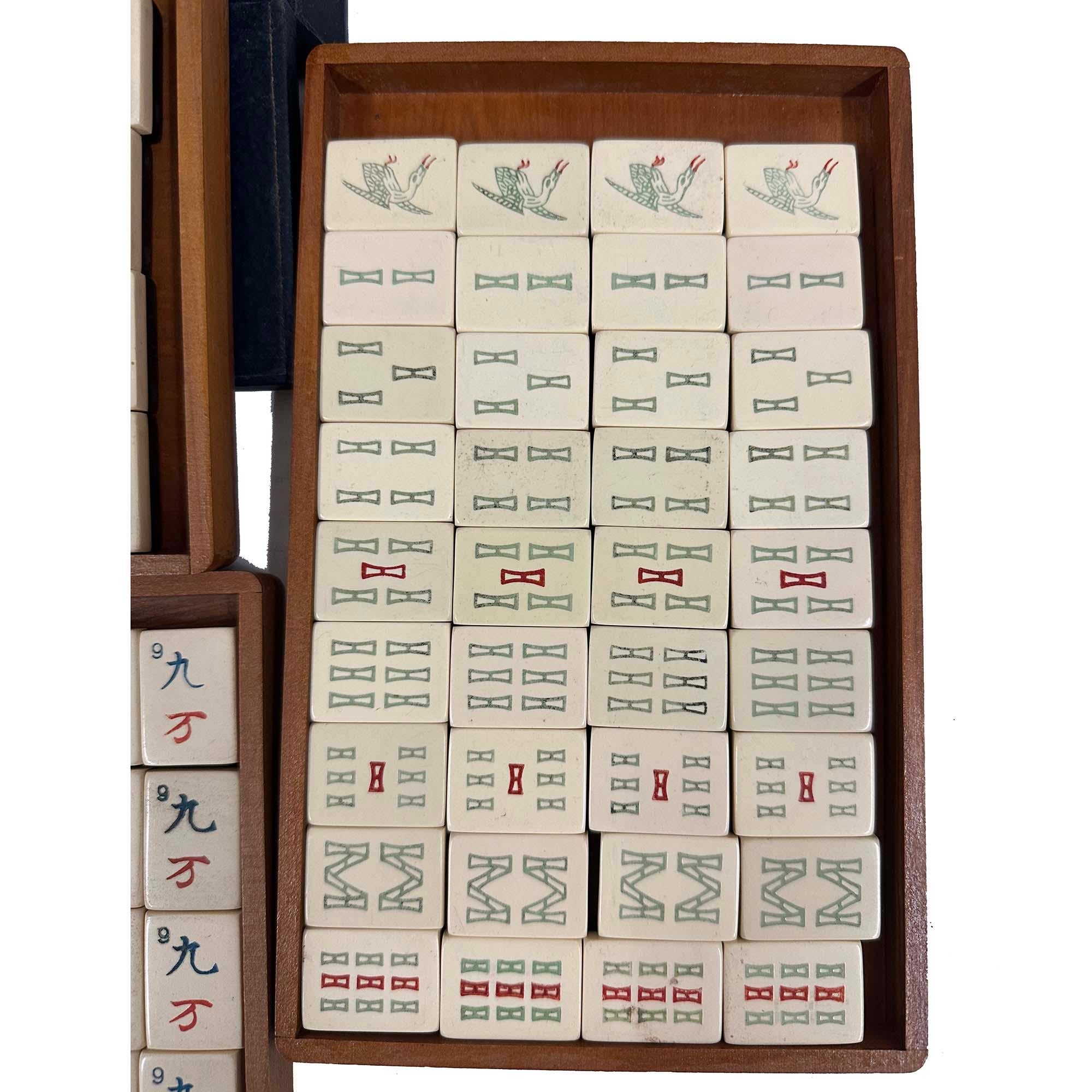 Antiguo juego de Mah-Jong Pung Chow de principios del siglo XX Hecho a mano en venta