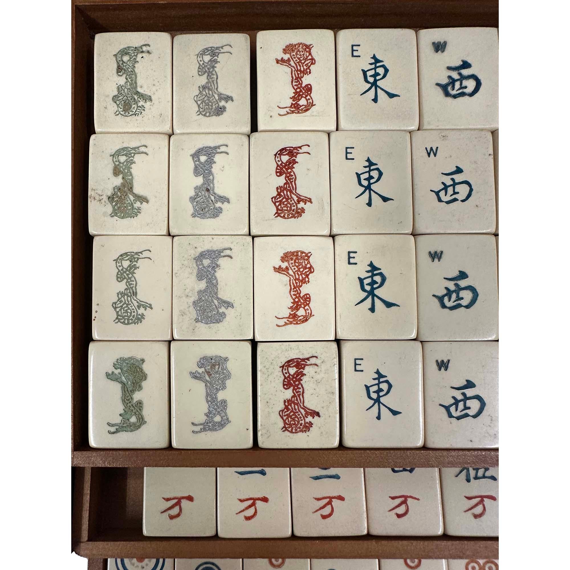 Antiguo juego de Mah-Jong Pung Chow de principios del siglo XX en venta 1
