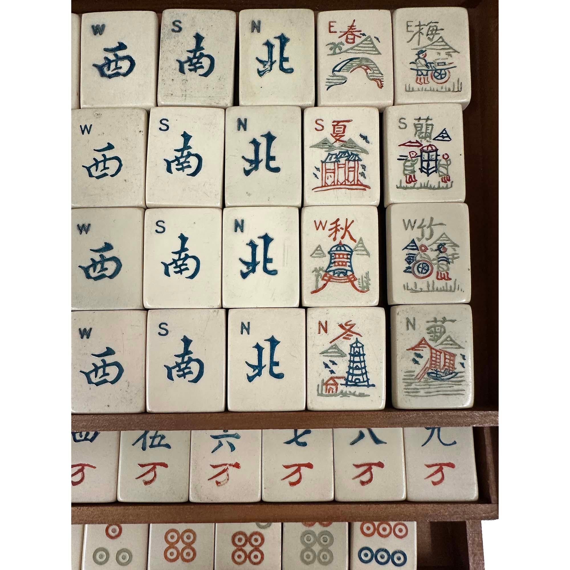 Antiguo juego de Mah-Jong Pung Chow de principios del siglo XX en venta 2