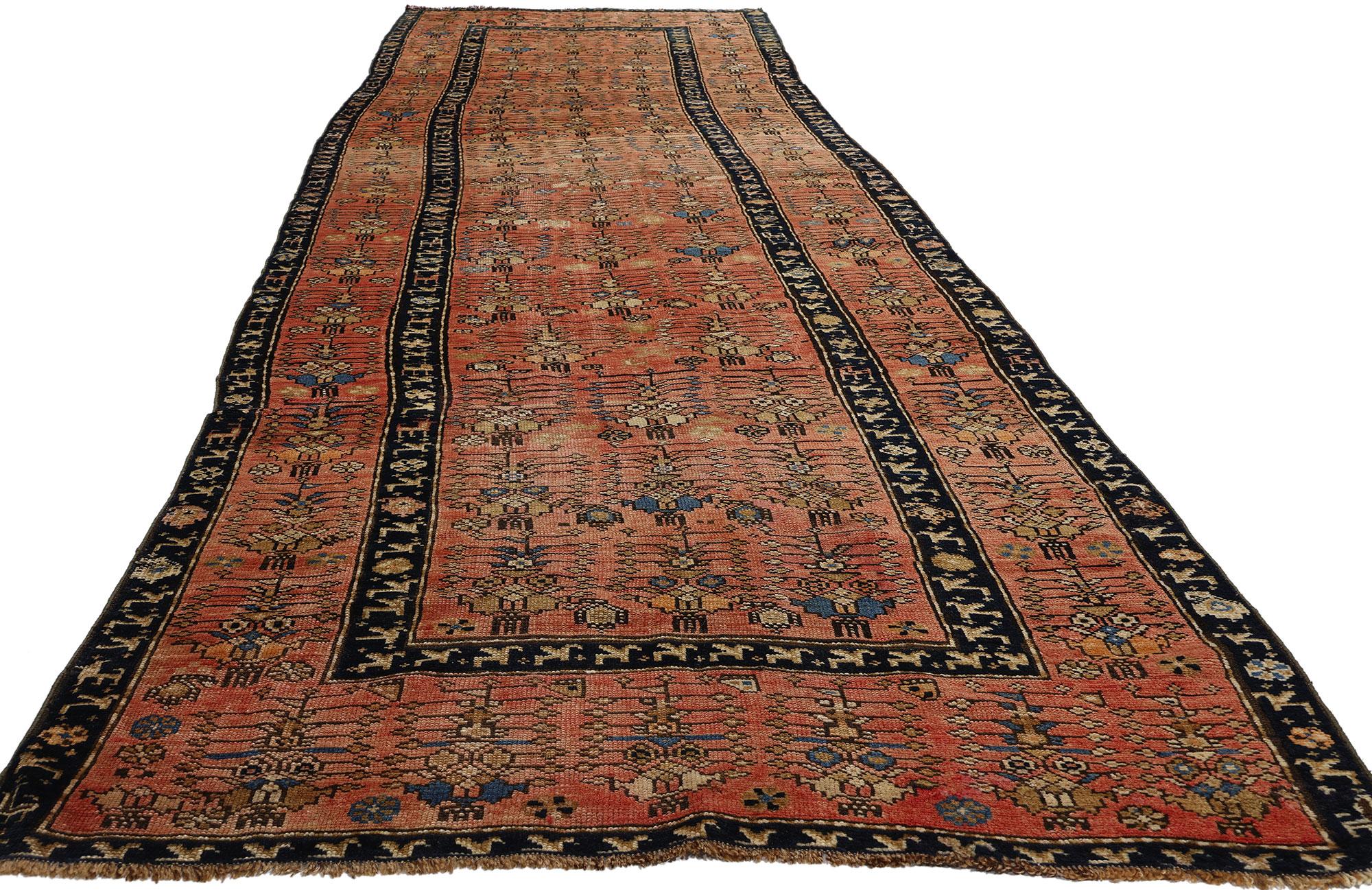 Kazak Early 20th Century Antique Red Caucasian Karabagh Carpet Runner For Sale